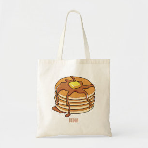 Pancake tecknad illustration tygkasse