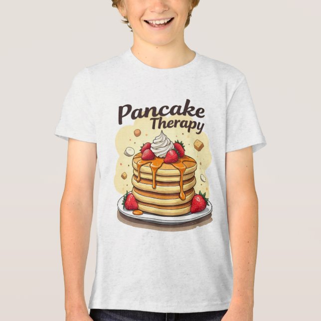 Pancake Therapy Kid's T-Shirt (Framsida)
