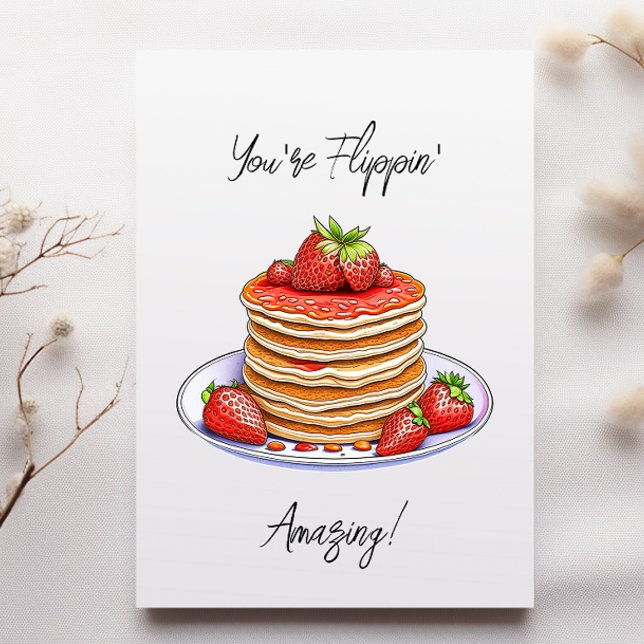 Pancake Thmet Birthday Kort (Skapare uppladdad)