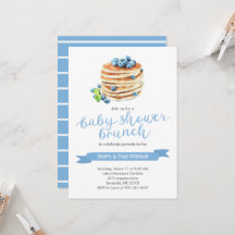 Pancakes Baby Shower Brunch-inbjudan