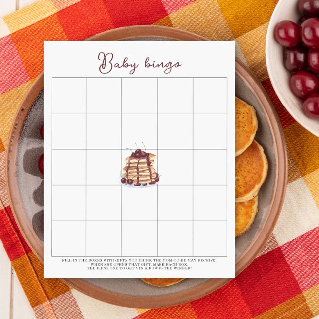 Pancakes babydusch Babyduschbingo-spel (Skapare uppladdad)