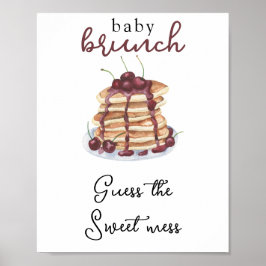 Pancakes Babydusch Gissa den söta  Poster