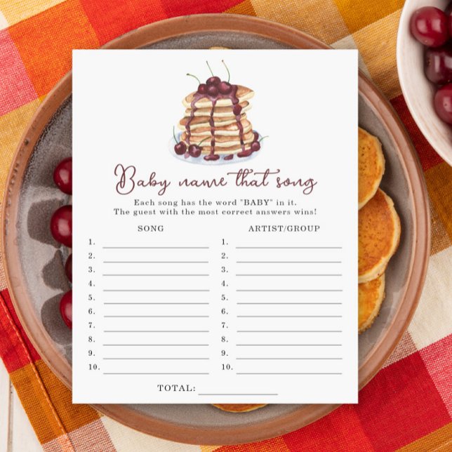 Pancakes babydusch Namn i sång-spelet (Skapare uppladdad)