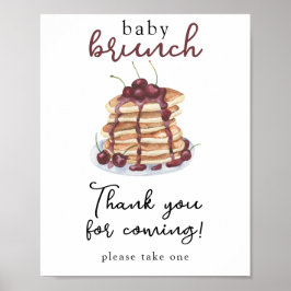 Pancakes Babydusch Tack Poster