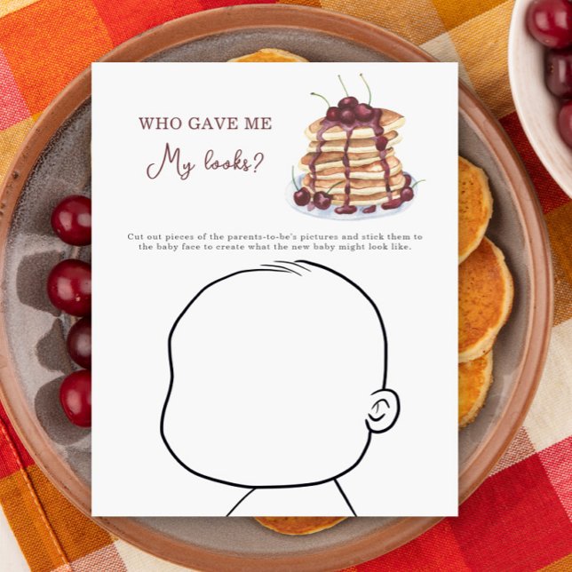 Pancakes babydusch Vem gav mig mitt utseende? (Skapare uppladdad)