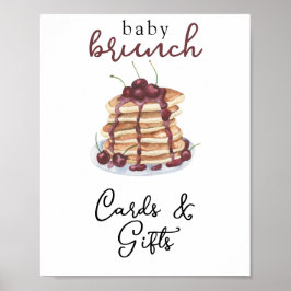 Pancakes Babyduschkort och gåvor Poster