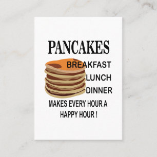 Pancakes Bakery Food Restaurant Pancake Visitkort