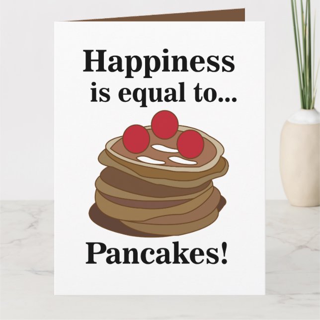 Pancakes Breakfast Food Kort (Framsida)