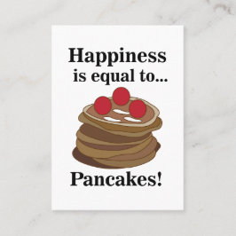 Pancakes Breakfast Food Restaurant Visitkort