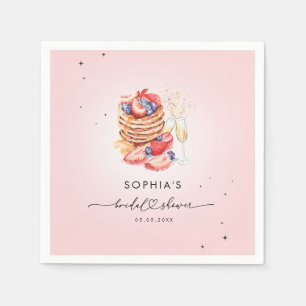 Pancakes Brunch & Bubly Rosa Möhippa Pappersservett