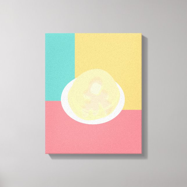 Pancakes Colorful Pop Art Stil Canvastryck (Framsida)