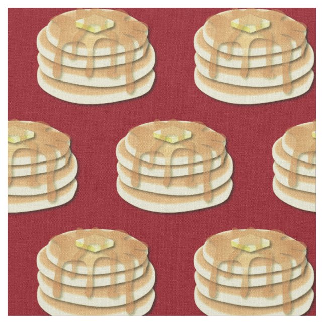 Pancakes Cute Breakfast Kids Tyg (Närbild)