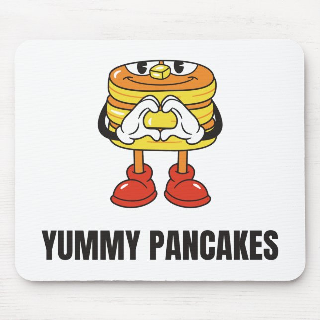 Pancakes Food Kawaii Ansikte Musmatta (Framsidan)