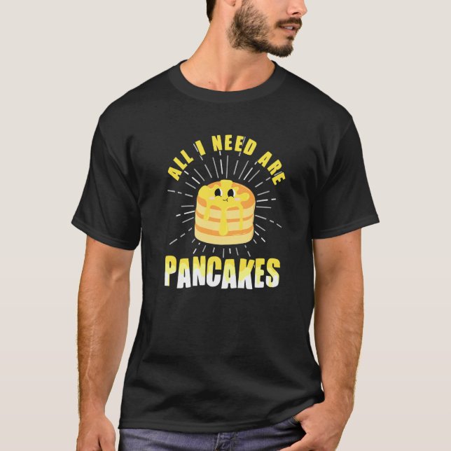 Pancakes gulliga Pancake 4 T Shirt (Framsida)