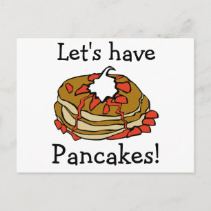 Pancakes! Inbjudan Vykort