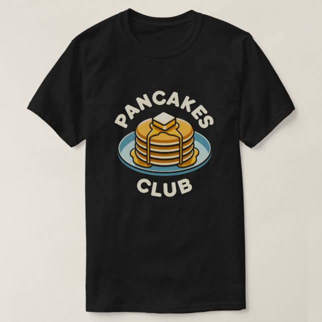 Pancakes Klubb - Exklusiv Breakfast Fläkt T Shirt (Design framsida)