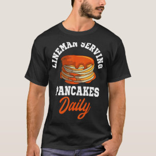 Pancakes Lineman Waffle Breakfast Flapjack Hotaka T Shirt