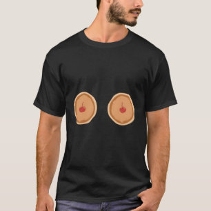 Pancakes med körsbär Pancake för T Shirt
