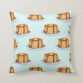 Pancakes med Maple Syrup & Polkadot Mönster Kudde