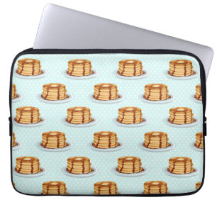 Pancakes med Maple Syrup & Polkadot Mönster Laptop Sleeve