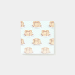 Pancakes med Maple Syrup & Polkadot Mönster Post-it Block