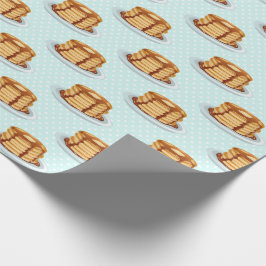 Pancakes med Maple Syrup & Polkadot Mönster Presentpapper