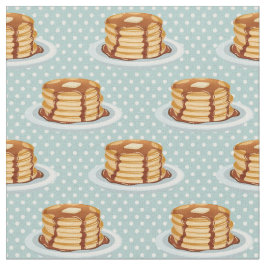 Pancakes med Maple Syrup & Polkadot Mönster Tyg