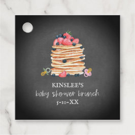 Pancakes & Nappar Baby Shower Brunch Chalkboard Gåvor Etiketter
