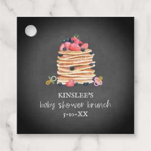 Pancakes & Nappar Baby Shower Brunch Chalkboard Gåvor Etiketter