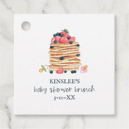 Pancakes & Nappar Baby Shower Brunch Gåvor Etiketter