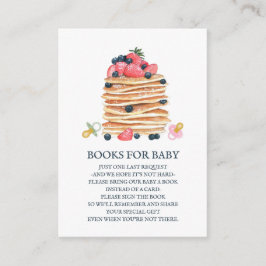 Pancakes och Nappar Baby Shower Brunch Välkommen Tilläggskort