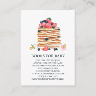 Pancakes och Nappar Baby Shower Brunch Välkommen Tilläggskort