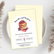 Pancakes och Nappar Gingham Play Baby Shower