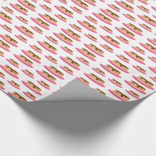 Pancakes på Rosa Tallrikar Mönster Presentpapper