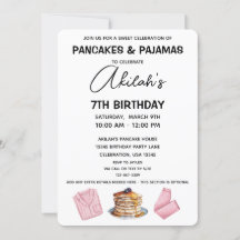 Pancakes & Pajamas Birthday Girl Party Investigati