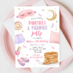Pancakes Pajamas Sleepover Slumber Party Birthday Inbjudningar<br><div class="desc">♥ En roligt inbjudan till dina små födelsedagsfester!</div>