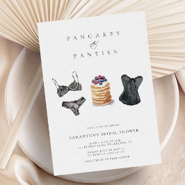 Pancakes & Panties Modern Lingerie Möhippa Inbjudningar