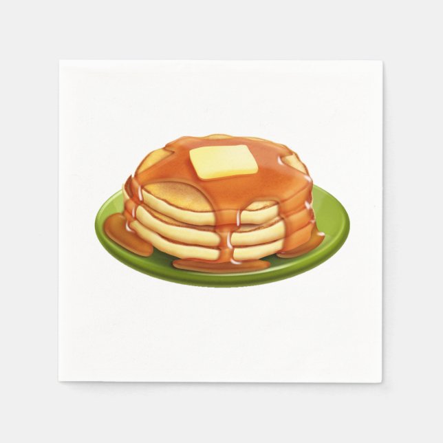 Pancakes Pappra Napkins Pappersservett (Framsidan)
