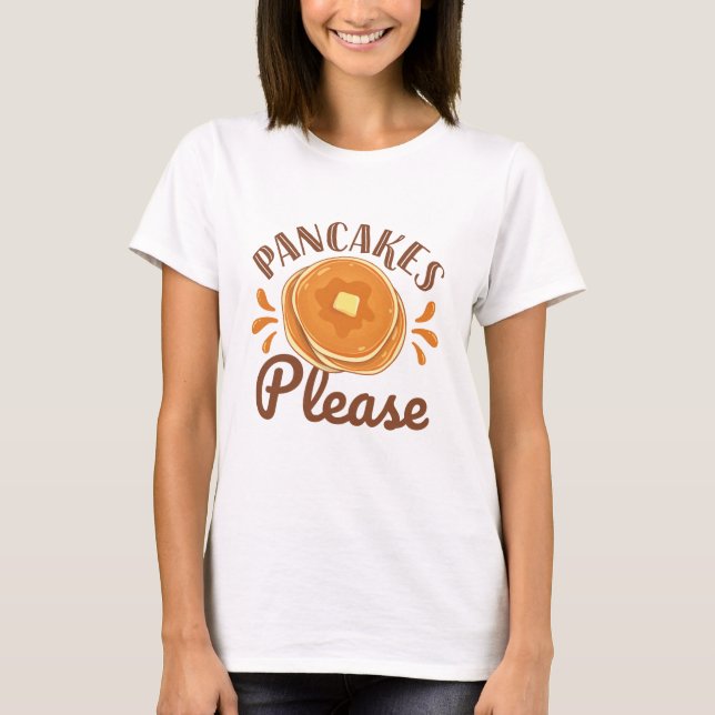 Pancakes T Shirt (Framsida)