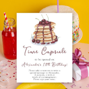 Pancakes Time Capsule 1:a födelsedag Poster