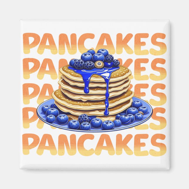 Pancakes Topped with Bluebär Magnet (Framsidan)