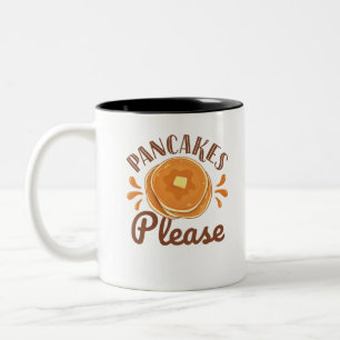 Pancakes Två-Tonad Mugg