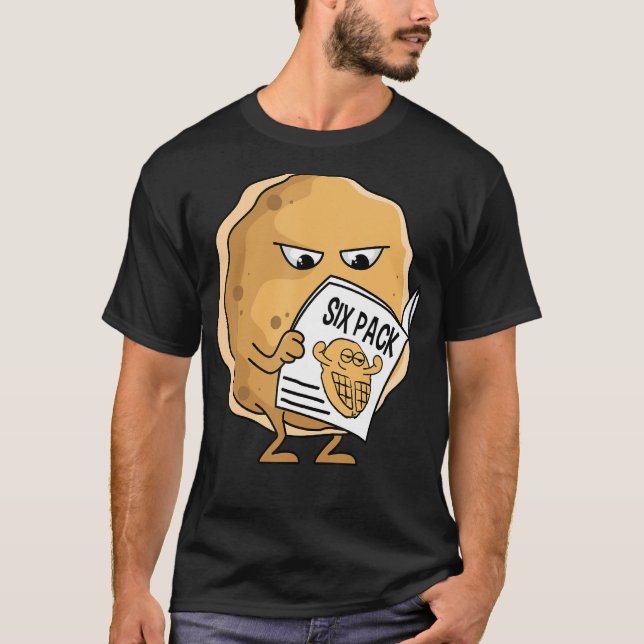 Pancakes Waffle 6 Pack Abs Breakfast Flapjack Hotc T Shirt (Framsida)