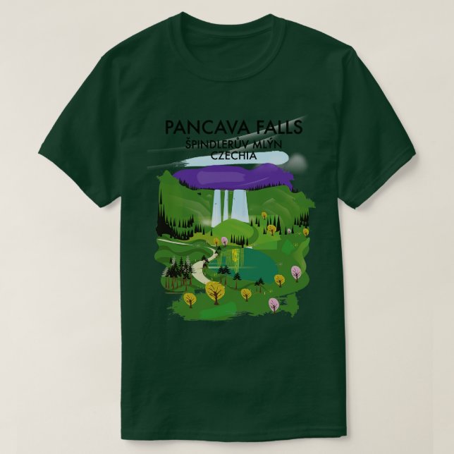 Pancava Falls pindlerv Million Czechia reseaffisch T Shirt (Design framsida)
