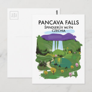 Pancava Falls Špindlův Mlýn, Czechia-resepost Vykort