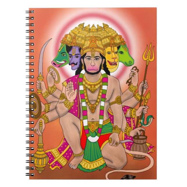  Panchmukhi Hanuman  Anteckningsbok (Framsidan)