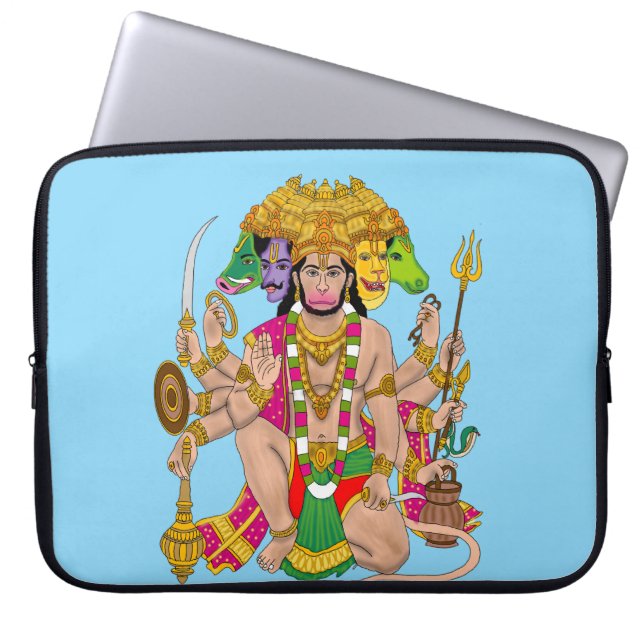 Panchmukhi Hanuman Bärbar Datorfodral  (Framsidan)