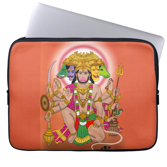 Panchmukhi Hanuman Laptop Cover  Laptop Fodral (Framsidan)