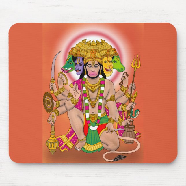 Panchmukhi Hanuman Mouse Pad Musmatta (Framsidan)