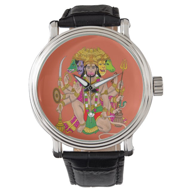 Panchmukhi Hanuman Wall Clock  Armbandsur (Framsida)